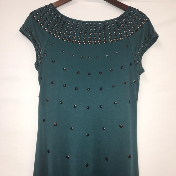 Catherine Malandrino Studded 100% Silk Dress - Picture 4 of 5